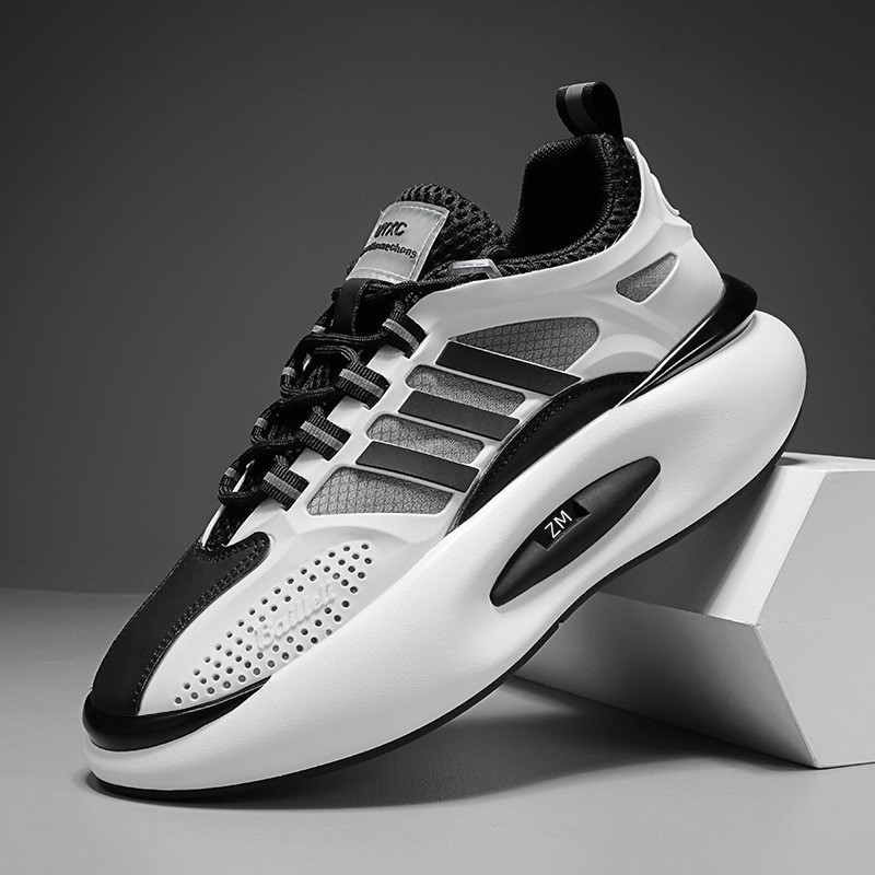 Zapatos de hombre 2026 nuevos zapatos deportivos de hombre de suela gruesa, moda coreana, zapatos casuales transpirables, zapatos de moda para padres. image 4