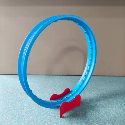 Motorcycle blue powder-coated steel rims Motorcycle wheel hub