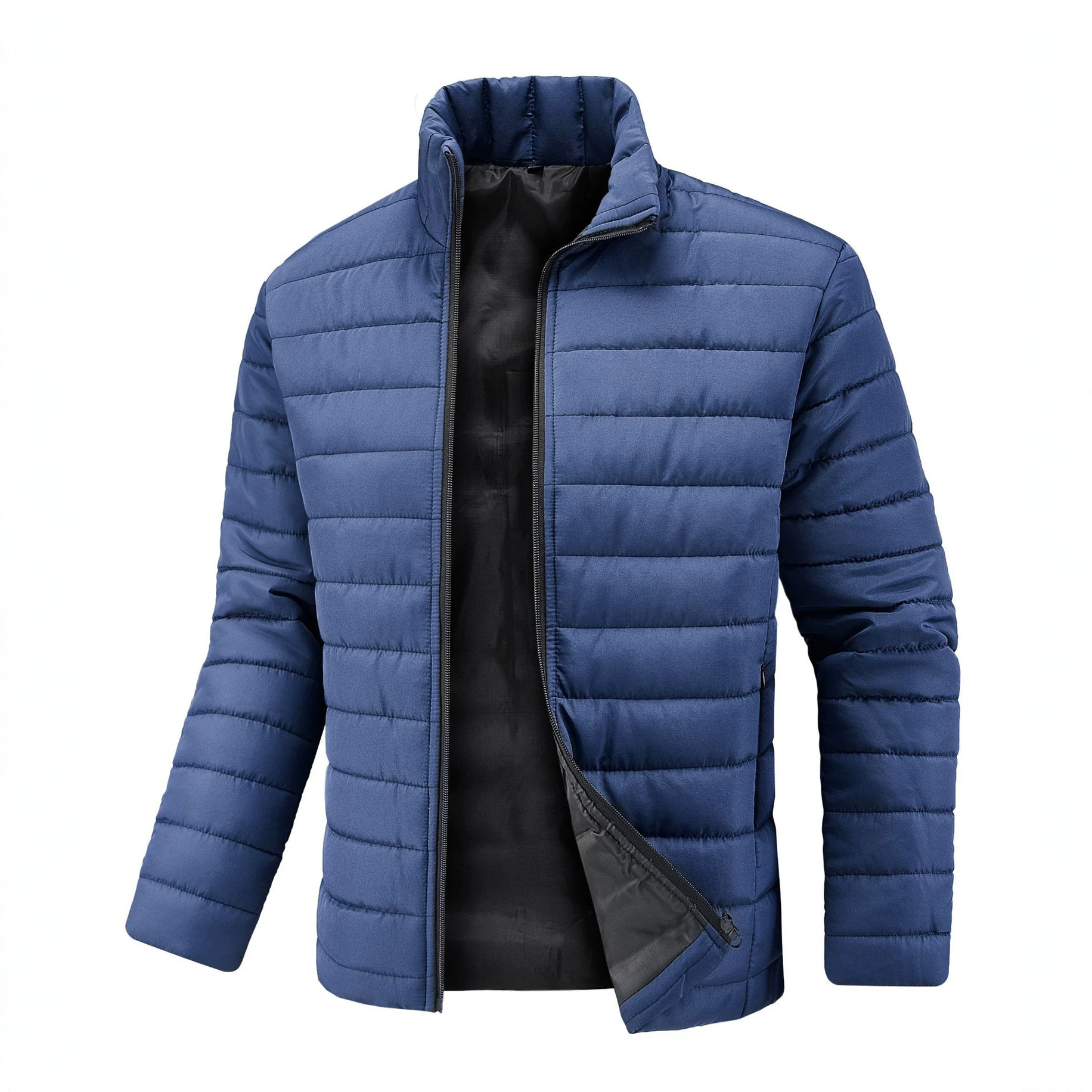 Chaquetas de algodón para hombre al por mayor, ligeras, cálidas, ajustadas, ropa de invierno, chaquetas gruesas de algodón, abrigos de algodón, ropa para hombre