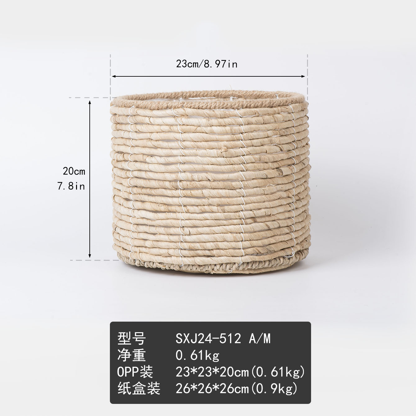 Nórdico simple tejido maceta de flores redonda cestas de flores verdes cestas de hierba de plantas grandes macetas decorativas para el hogar