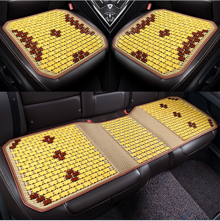 Car Seat Cushion Summer Truck Seat Cushion Cooling Pad Single Piece Seat Car Pad Bamboo Cooling Mat Ice Pad Rear Ventilation for Long Sitting