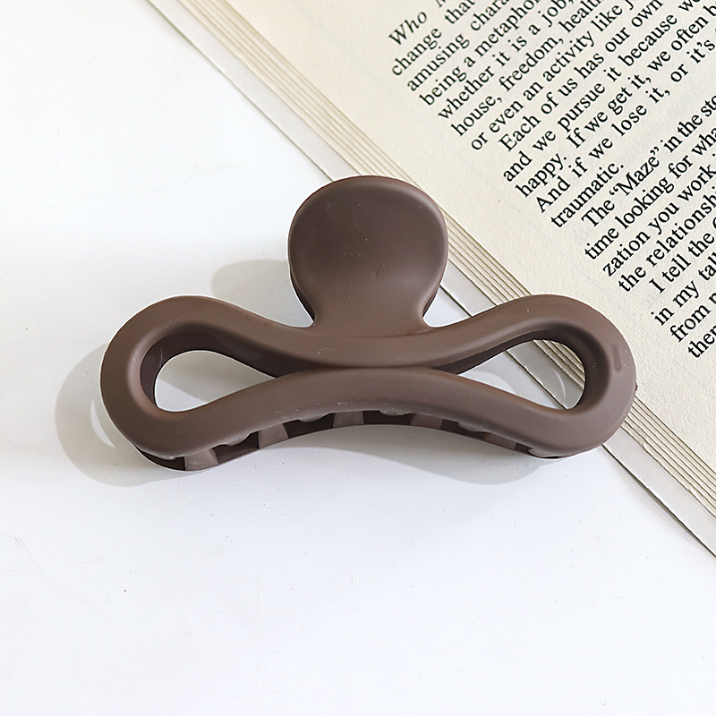 Internet celebridad clip de pelo francés de las mujeres de gran parte posterior de la cabeza horquilla clip de tiburón de alto grado agarre del pelo clip de pelo tocado