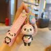 Cartoon three dimensional doll, mascot, keychain, transport, pendant, panda, Birthday gift