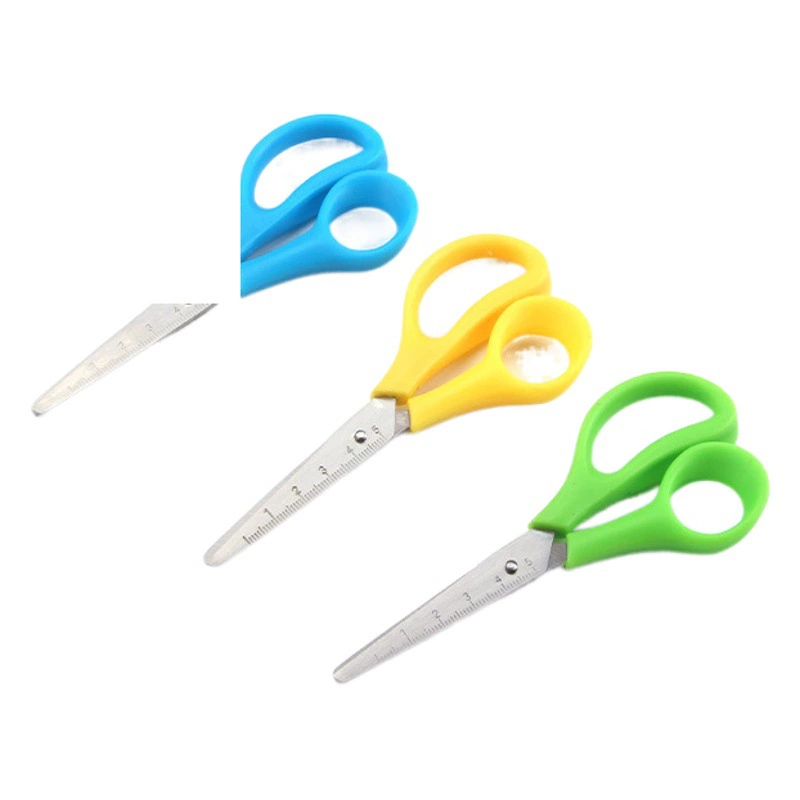 В наличии студенты DIY линейка ручной работы маленькие ножницы детские безопасные многоцелевые бытовые Офисные ножницы из нержавеющей стали