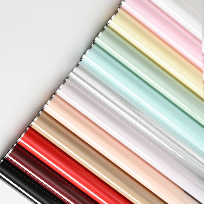 Li Zhi Ran día de San Valentín borde plateado semitransparente papel de niebla impermeable Qixi plata iones gelatina película papel de embalaje de flores