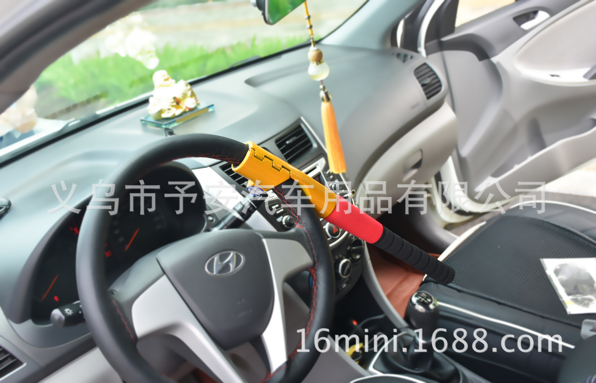 Cross-Border Car Baseball Lock, Steering Wheel Lock, Multi-Functional Anti-Theft Lock, Self-Defense Lock, Factory Direct Sale, Iron, Cross-Border Hot Sale