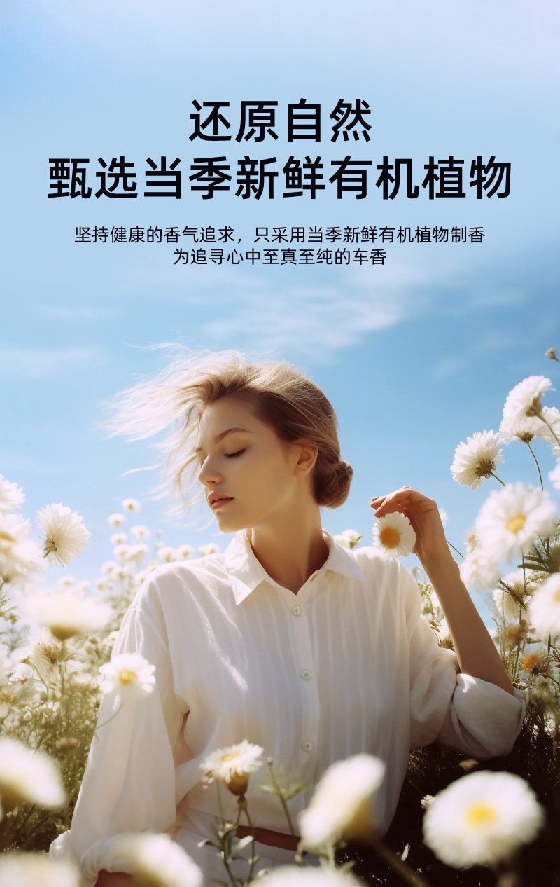 Car Aromatherapy High-End Perfume Gifts Car Supplies Alloy Wood Interior Car Dashboard Central Control Fragrance Source