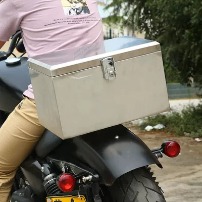 Motorcycle trunk battery car tail box thickened