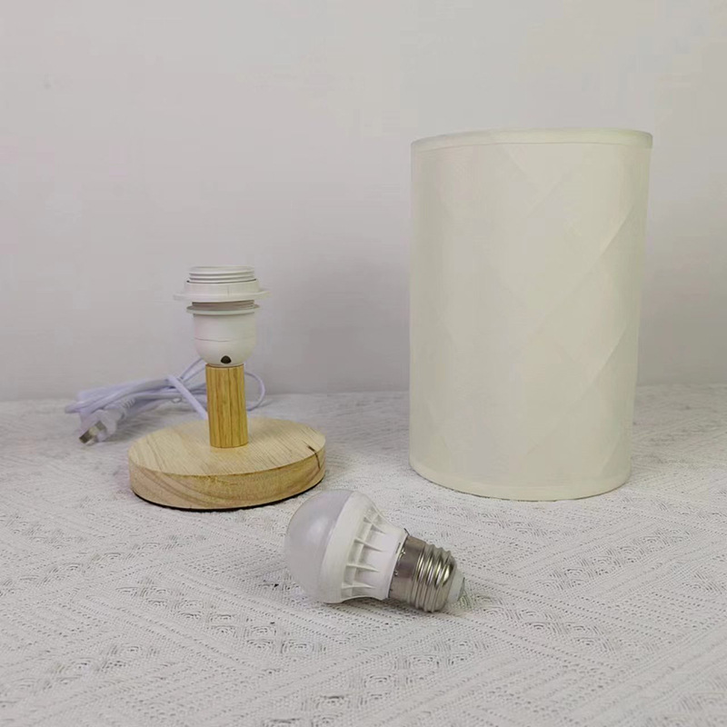 Nuevo Amazon diamante arte lámpara de mesa LED sala de estar decoración dormitorio noche madera maciza noche Luz