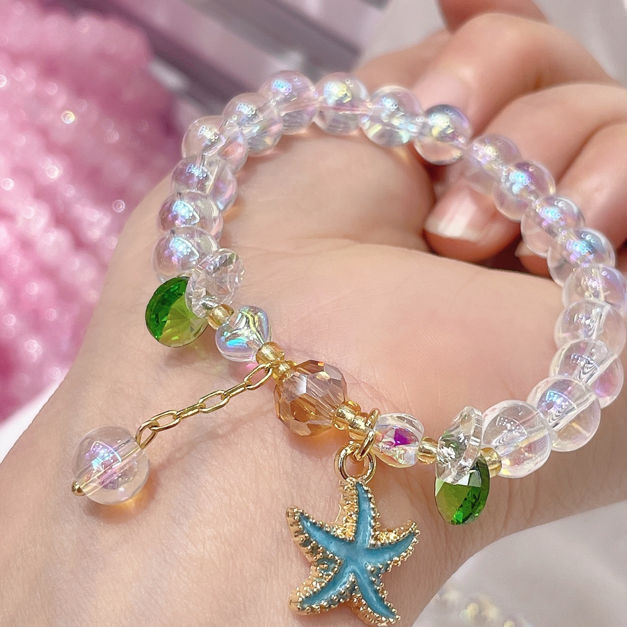 Wholesale crystal bracelet female ins fa...