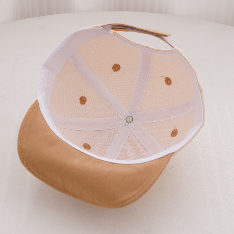 Sombreros para bebés primavera y otoño delgados sombreros de lengua de pato para bebés de algodón adorable gorra de béisbol de borde suave para niños primavera y verano