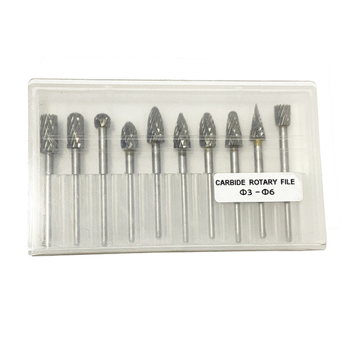 Bestselling 3x6 Set Sanding Head Dual-Grain Rotating File with Tungsten Steel Sanding Head for Metal, Jade Polishing, Engraving, and Grinding