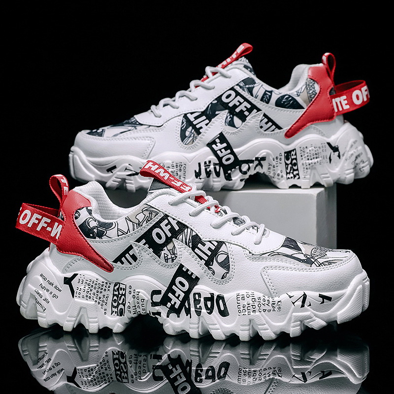 Transfronteriza verano transpirable zapatos de los hombres de estilo coreano de moda todos los deportes a juego zapatos de aumento casuales Internet celebridad Daddy ins zapatos de moda hombres