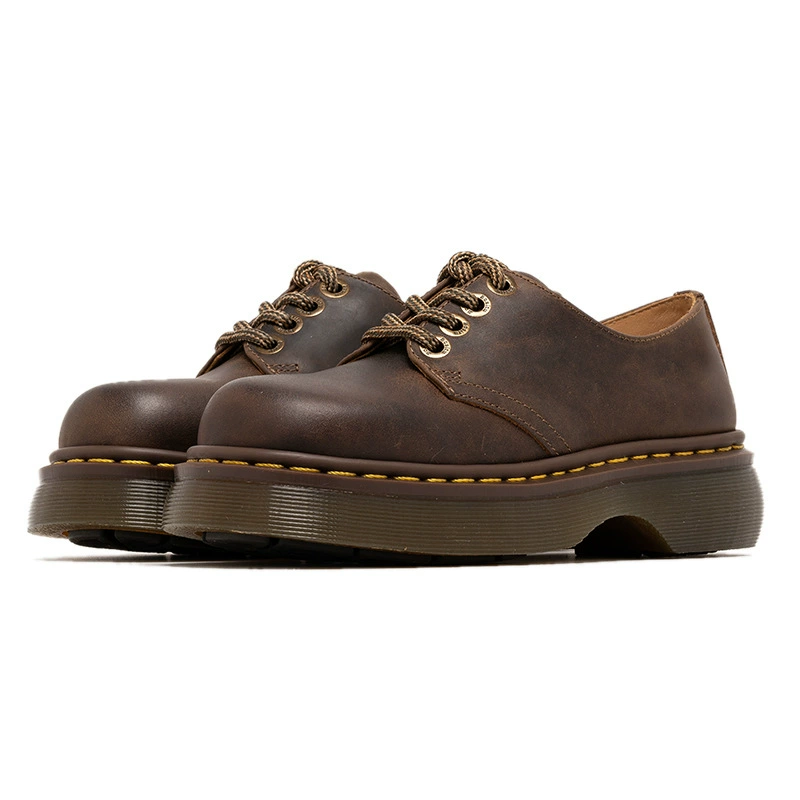 Туфли-лодочки на платформе Martens, натуральная кожа, массивная подошва, женские 35–40