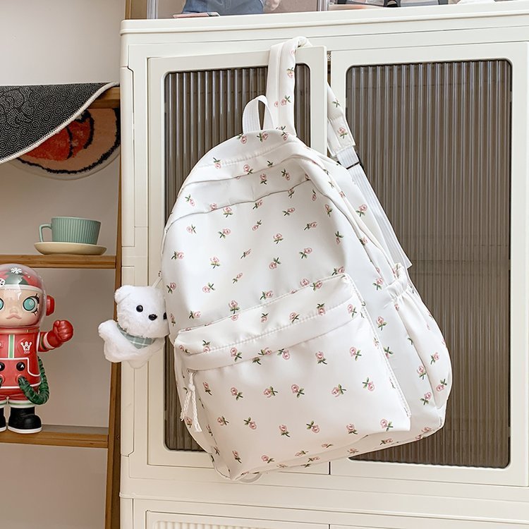 Japanese Style Floral Soft Girl Girl's Backpack Women's South Korea Ins Style Mori Style Fresh Style Schoolbag Senior high school Student Backpack Japanese Style Floral Soft Girl Girl's Backpack Women's South Korea Ins Style Mori Style Fresh Style Schoolbag Senior high school Student Backpack