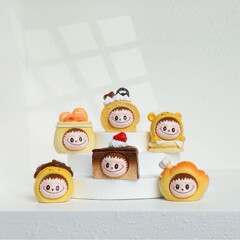 卸売りDIY樹脂部品萌え粒食游ケーキ6種類の自作モデルブラインドケース潮游置物ブラインドケースかわいい