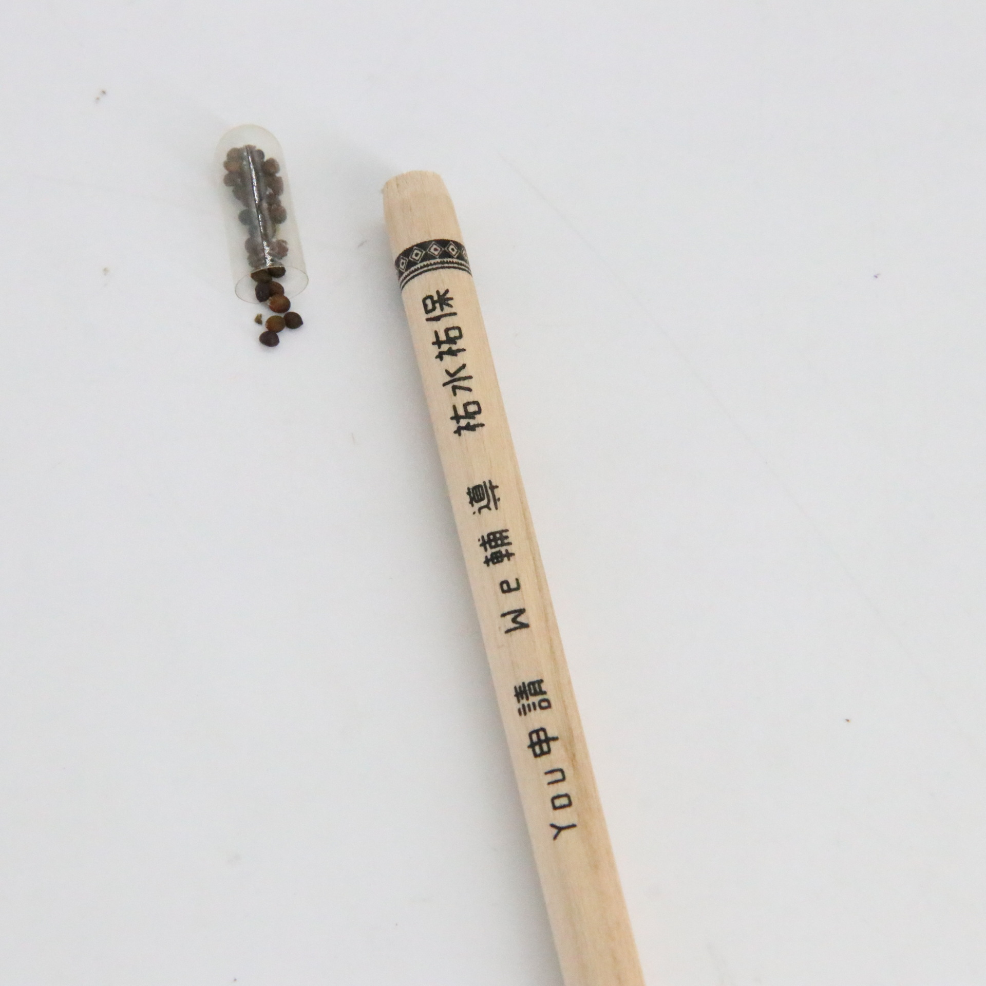 Lápiz de semillas de plantas en ciernes Logotipo de láser lápiz de protección del medio ambiente lápiz de fábrica al por mayor en stock