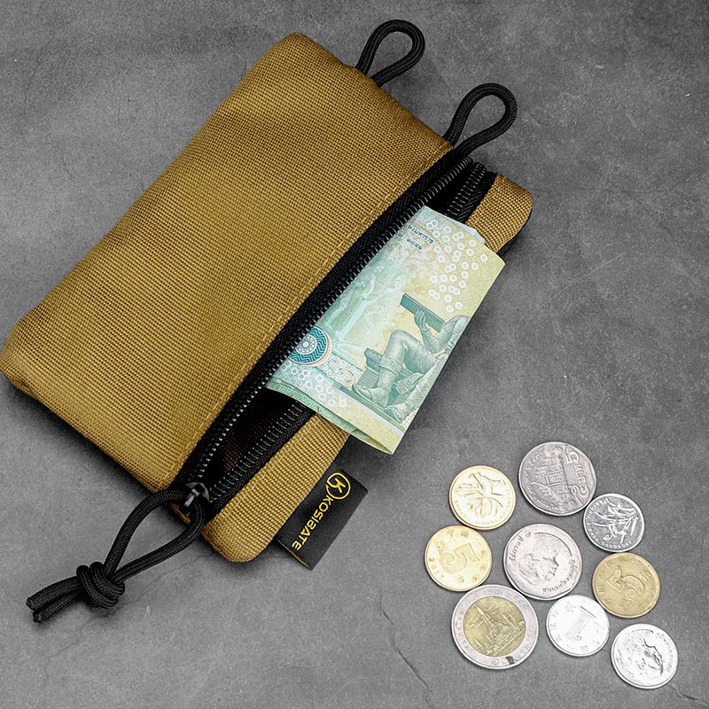 Bolsa de cosméticos EDC multifuncional, bolsa de herramientas portátil para exteriores, estuche para cuchillos tácticos, riñonera, billetera plegable para tarjetas de crédito