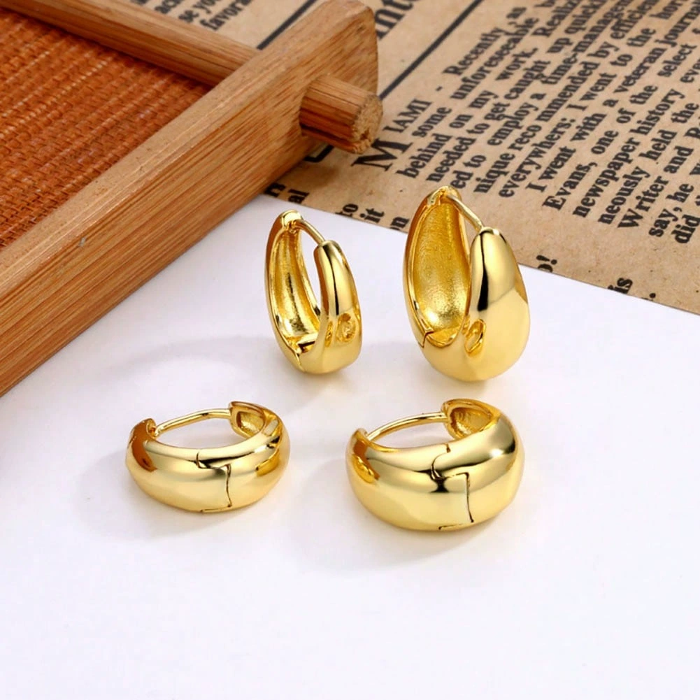 Изящные серьги из меди, набор, универсальная органическая модная аксессуары, набор из 3 шт, стиль высшего качества, лёгкая роскошь