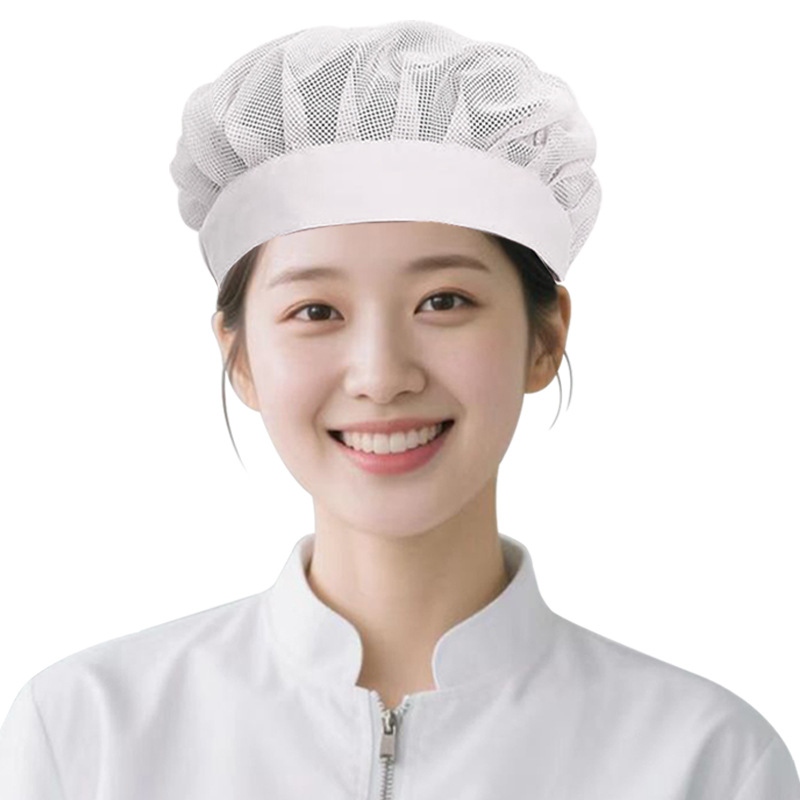 Comedor Comedor Cooker Sombrero de malla especial para cocina trasera femenina Fábrica de alimentos transpirable Taller de trabajo Sombrero de fábrica al por mayor