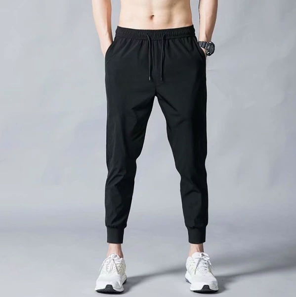 Ultra thin black trousers