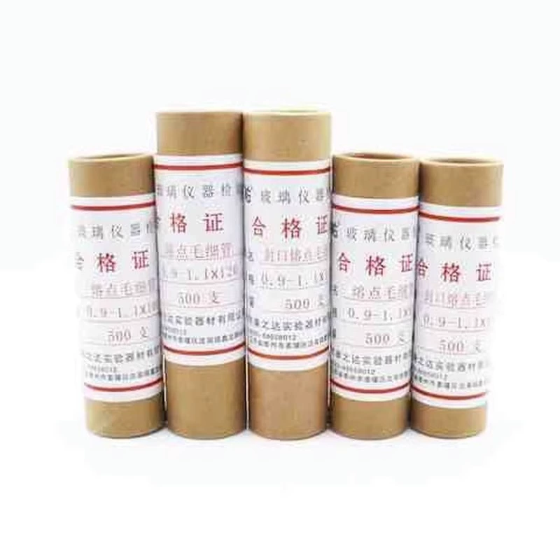 Капиллярная точка стекла Капиллярная температура плавления Капиллярная трубка внутренний диаметр 0,3 0,5 длина 100mm 1000 шт/цилиндр лаборатория