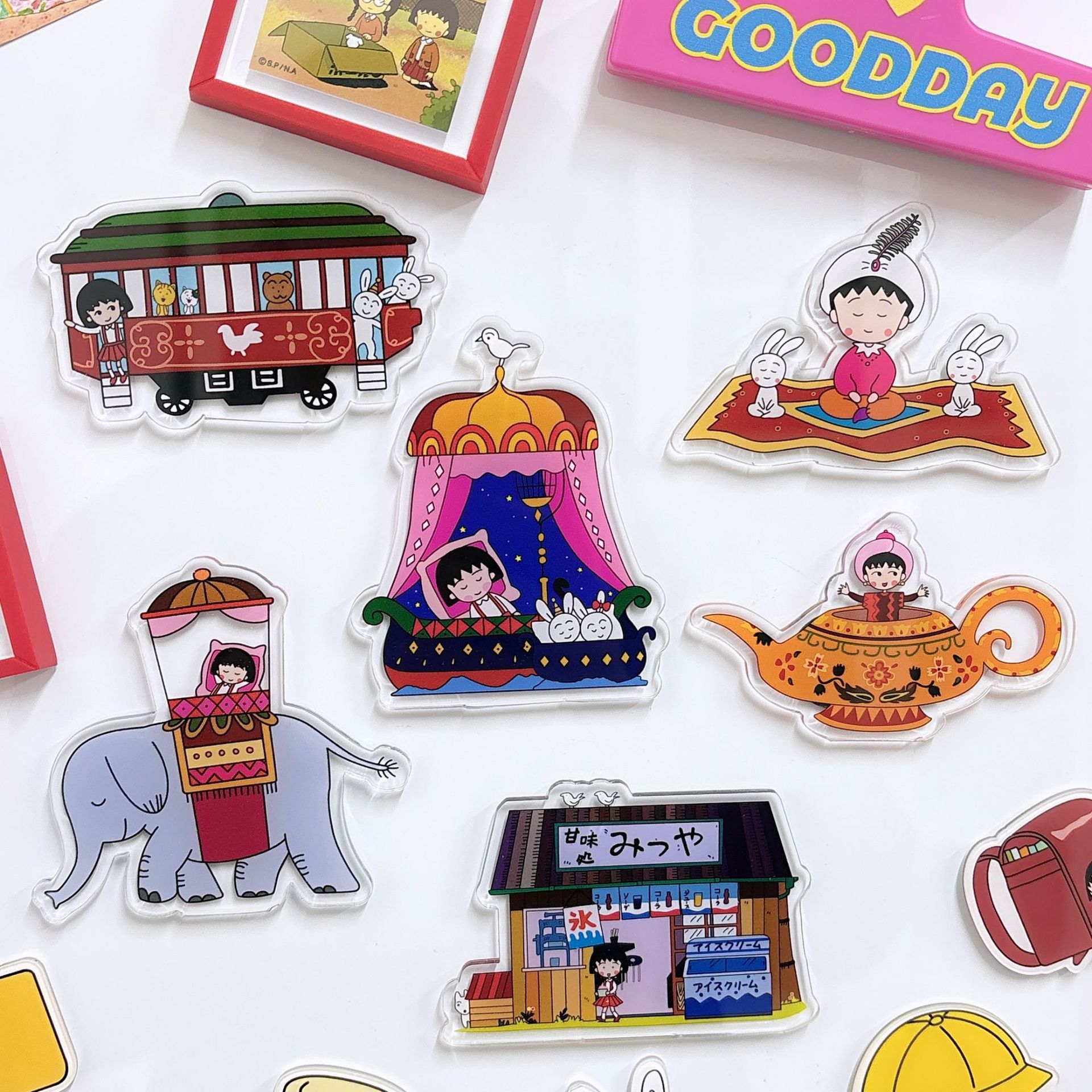 Cute cartoon acrylic fridge magnet