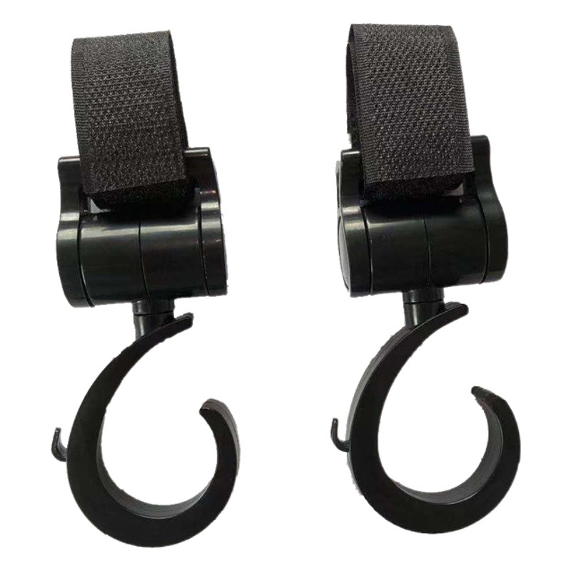 Factory direct supply stroller hook 360 degree rotatable stroller large hook hanging bag stroller accessories