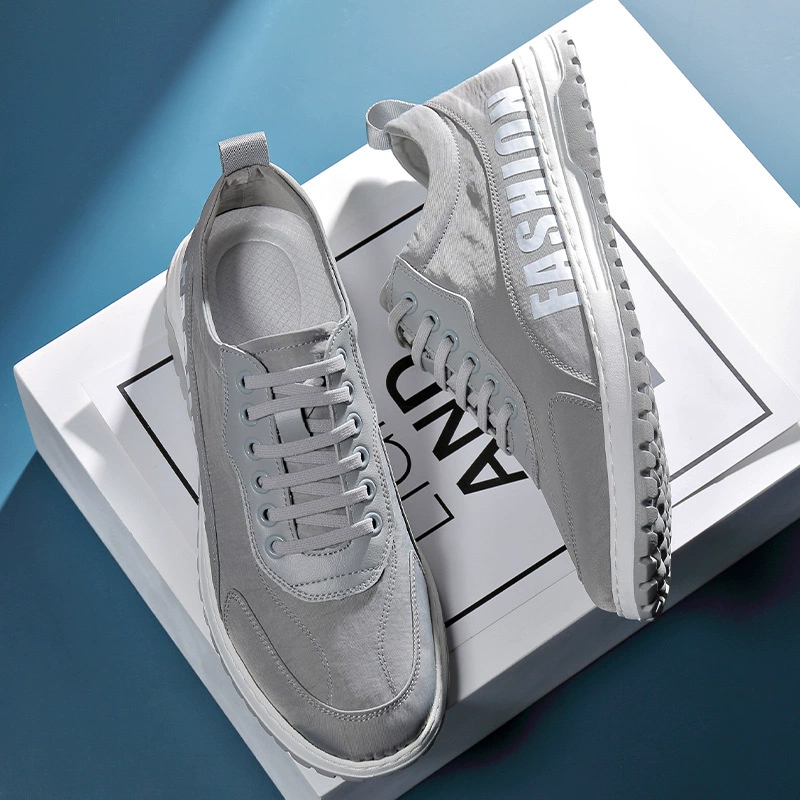 Мужская обувь, новая летняя дышащая парусиновая обувь, мужские модные кроссовки на мягкой подошве в Корейском стиле, Мужская Спортивная повседневная обувь