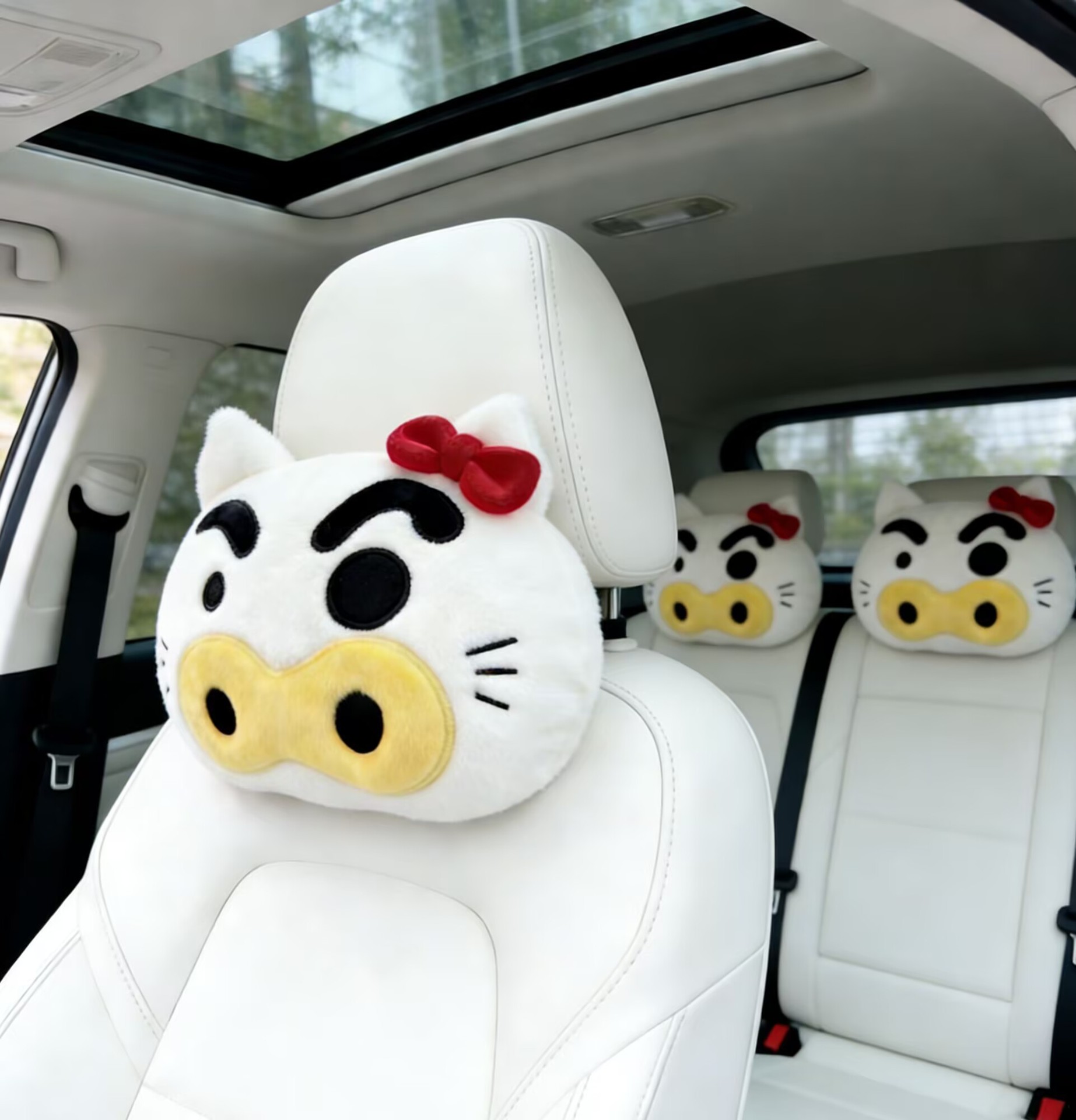 Crayon Shin-Chan Chubby Zaemon Car Headrest Neck Pillow Cushion Car Seat Crayon Shin-Chan Car Headrest