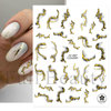 Nail stickers, platinum marble line adhesive fake nails for nails, suitable for import, new collection