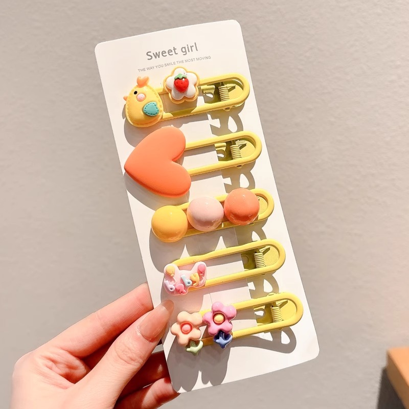 Niños lindos cartones de dibujos animados pinzas de cabello 2025 nuevas niñas pinzas de cabello de color lateral frisa pinzas de cabello adornamientos para el cabello