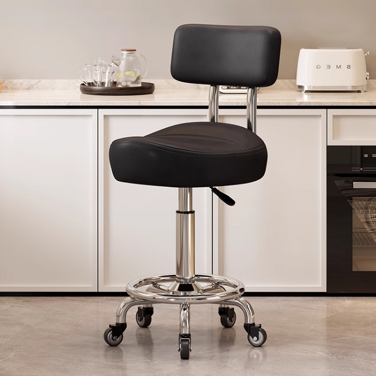 Silla de peluquería cómoda y sedentaria personalizada para cocinar, se puede levantar y bajar, caja registradora, taburete, silla de montar para cocinar en la cocina image 20