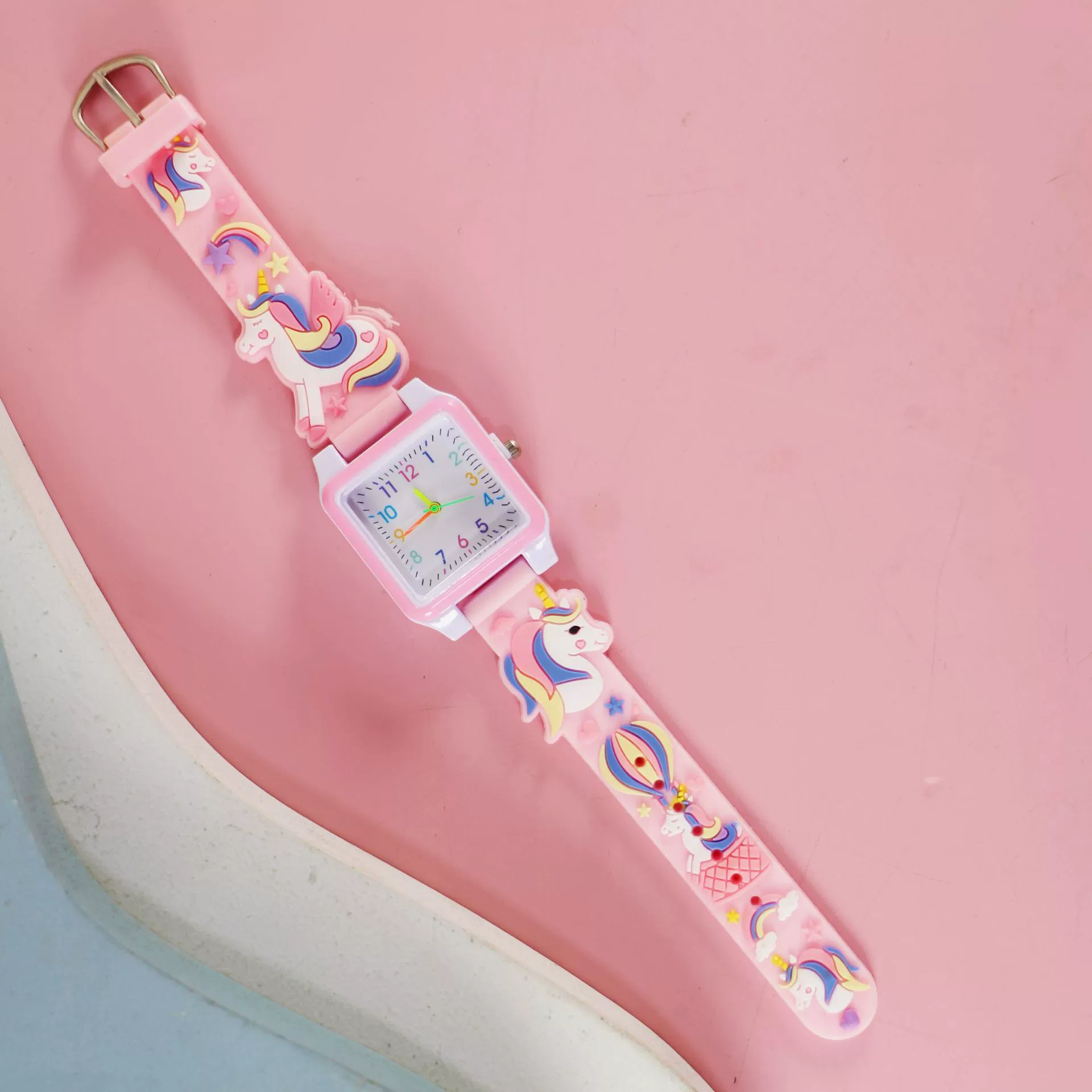 Silicone children's watch with gears, children's quartz watches