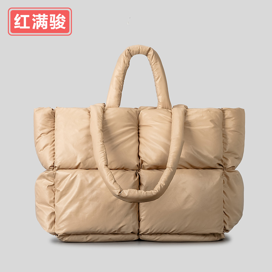 Nuevo más tamaño abajo Chaqueta de algodón de las mujeres suave espacio bolso de algodón moda simple lleno hombro bolsa de mensajero