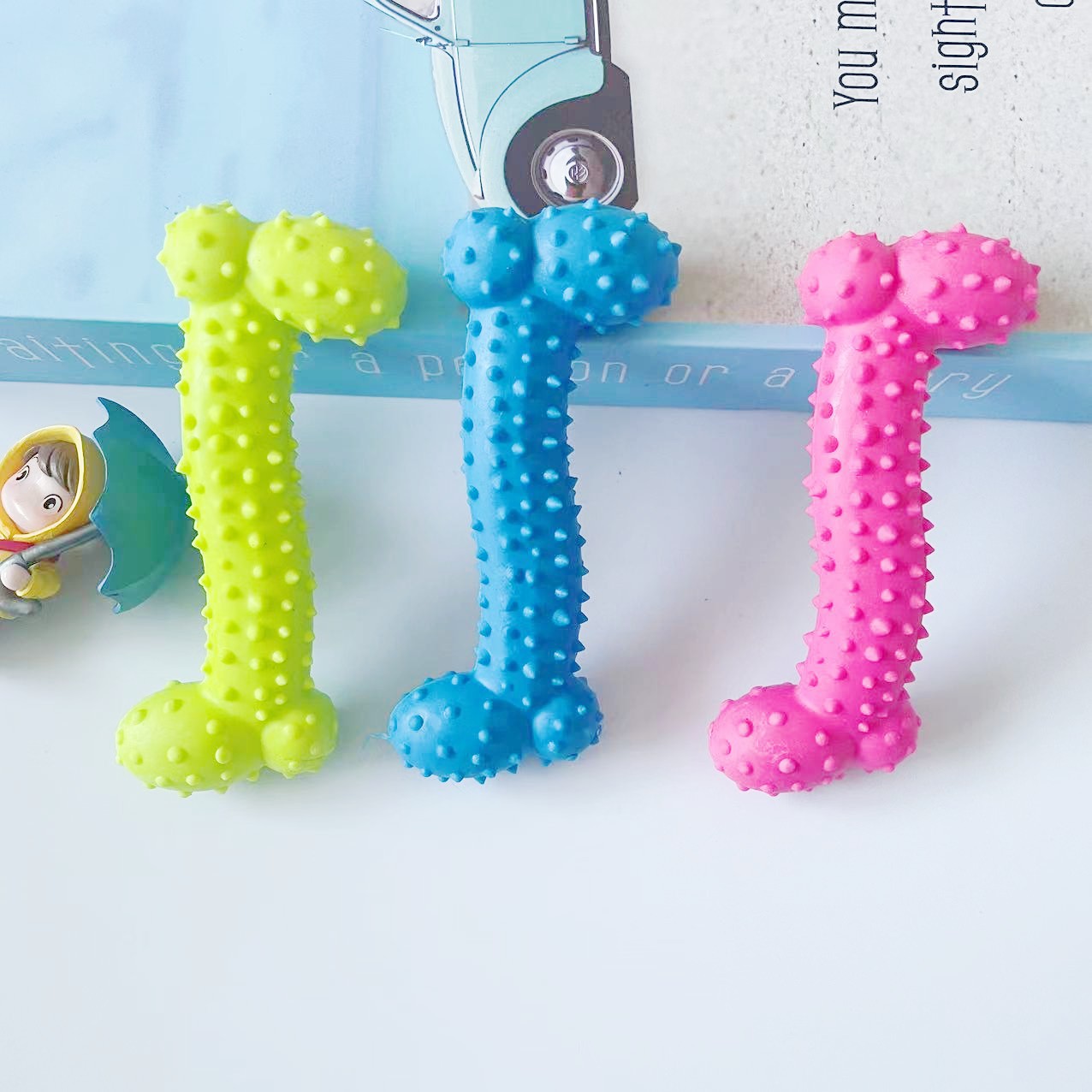 Juguetes transfronterizos para mascotas, palitos molinos para perros, masticadores, auto-aburrimiento, TPR, juguetes para mascotas, mordeduras, pelotas elásticas