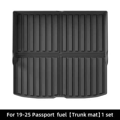 Trunk Mat: Car Rear Bucket Mat Trunk - 19-25-honda-passport-trunk-mat-fuel-black