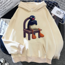 Pingu hoodies women vintage harajuku Fleece japanese pulls��