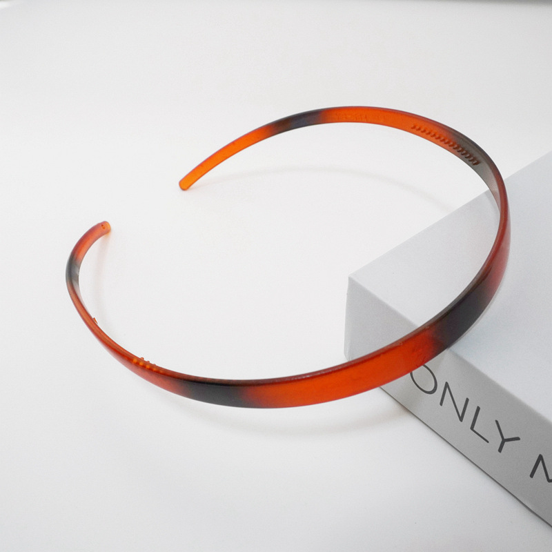 Gafas Diadema Negro simple lavado de cara pelo presionando diadema antideslizante dentada clip de pelo brillante todo partido updo accesorios para el cabello