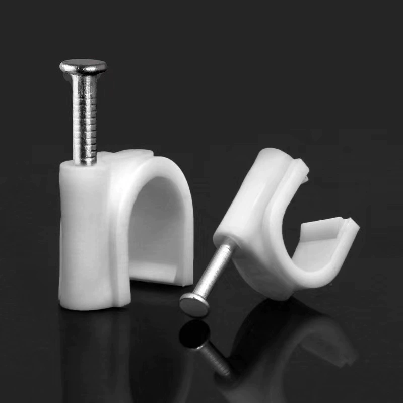 Стальной гвоздь проволочная карта чистый кабель специальный квадратный пластиковый зажим для провода проволочная сетка для ногтей Кабельный гвоздь пластиковая проволочная Пряжка фиксированная Пряжка Бесплатная доставка