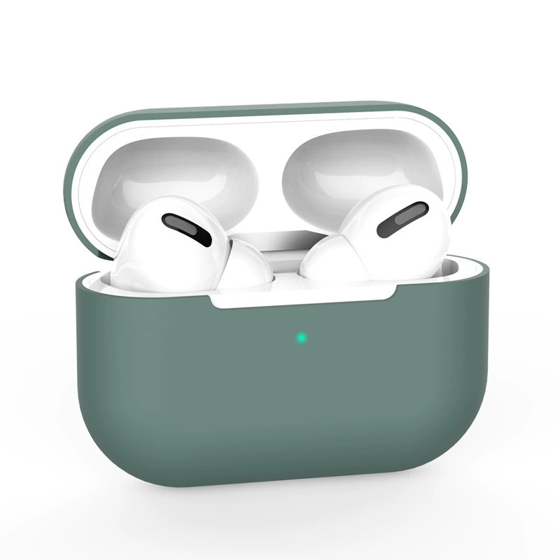 Силиконовый беспроводной защитный чехол (совместимый с Apple) для наушников, тонкий софт-тач, многоцветный