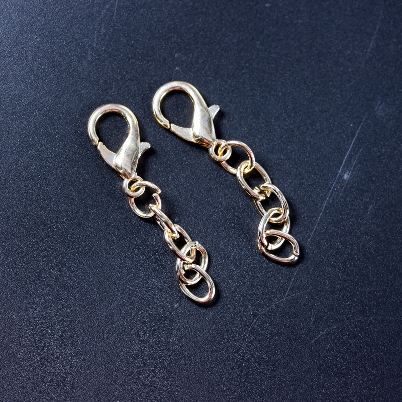 DIY ジュエリーアクセサリーロブスタークラスプ 4 セクションチェーン O 字型チェーンおもちゃブレスレットキーホルダーハンギングチェーンメーカー在庫卸売|undefined