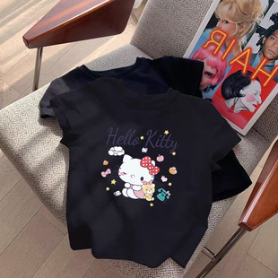 ͯ�bhellokitty�P��؈ӡ��Ůͯ���޶���T����С��ͯ�w���������