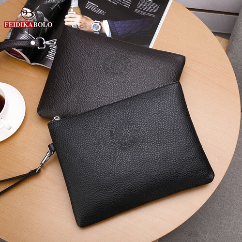 Envelope bag  new casual men's clutch bag pu soft leather men's bag mobile phone bag large capacity wallet