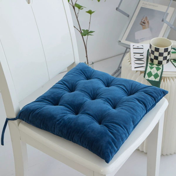 Seat Cushion-Simple Dark Blue