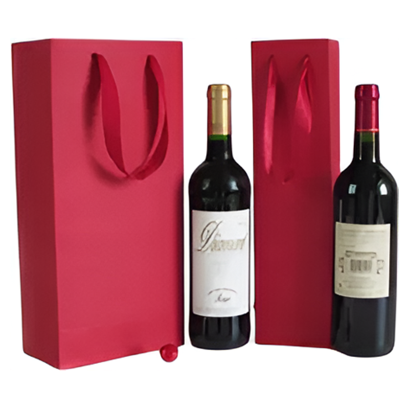 Bolsas de vino tinto bolsas de regalo bolsas de papel de mano bolsas de vino individuales y dobles bolsas personalizadas