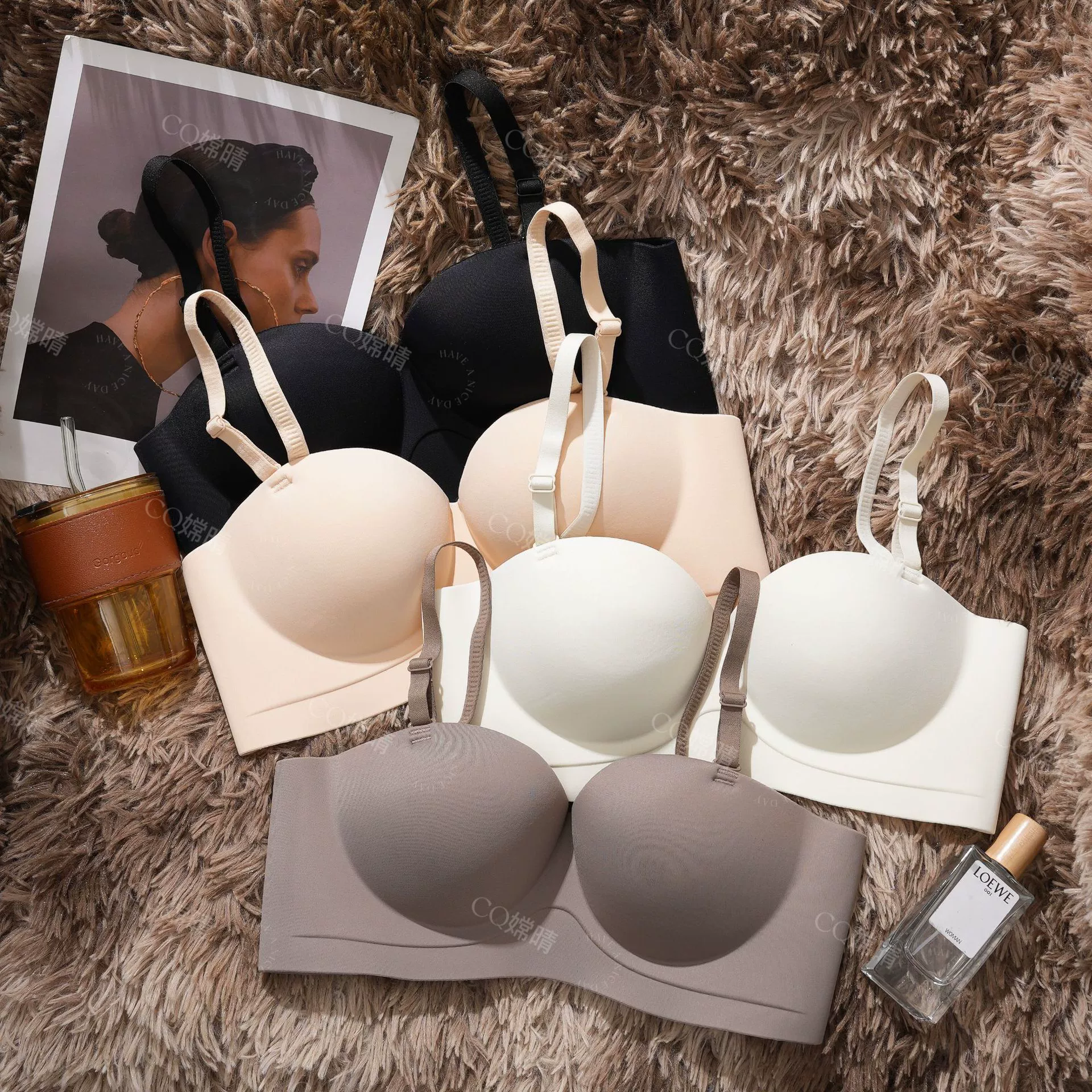 Горячая девушка с маленькой грудью пуш-ап Мягкий поддерживающий бюстгальтер красота спина три способа ношения сзади крест мягкое бесшовное цельное нижнее белье для женщин