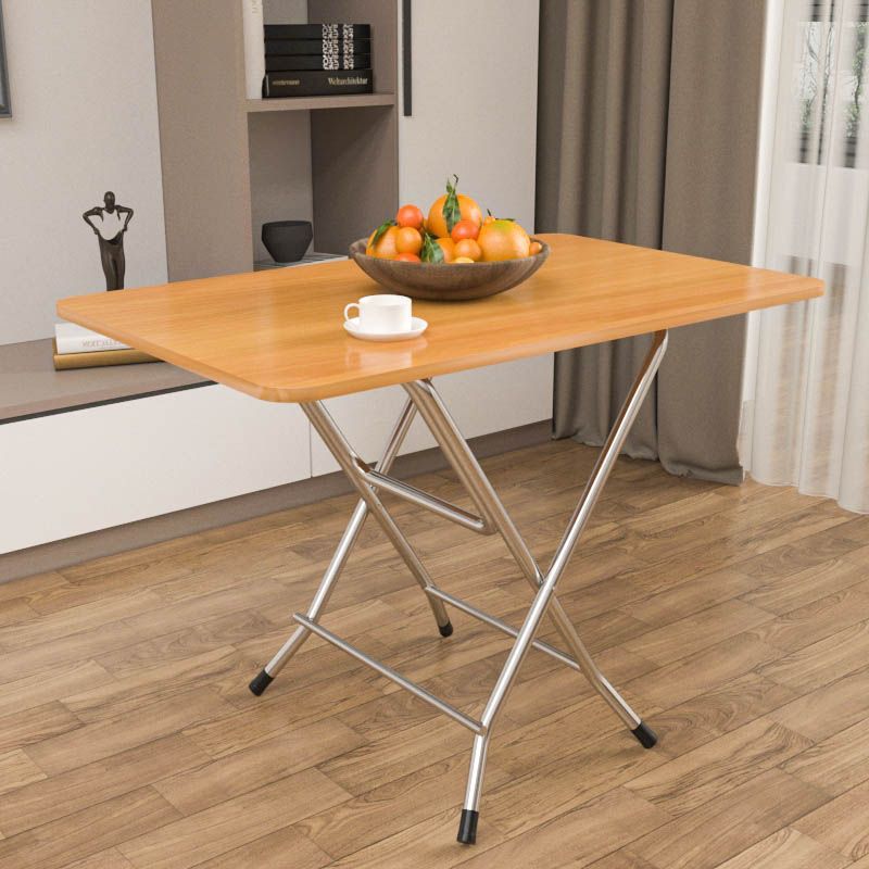 Mesa plegable simple portátil rectangular contra la pared pequeña mesa dormitorio de alquiler mesa de comedor pequeña mesa cuadrada al aire libre