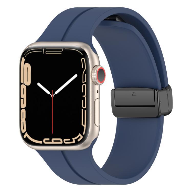 xDfind pulsera de silicona de hebilla de succión de color sólido para Apple Watch 42mm / 41mm / 40mm / 38mm / Ap