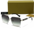 Silver Frame Green Lens